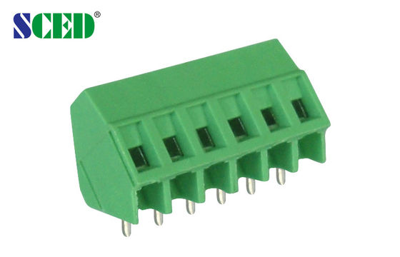 Nickel plated Green Screw Terminal Blocks Brass UL94 V - 0 10A 300V