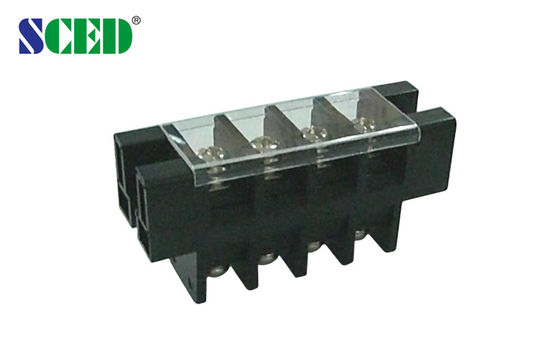 180A 21mm Perforation Feed Through Terminal Block With Plastic Cover