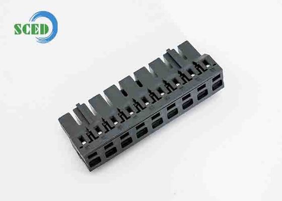 PA66 Plastic Grey Pluggable Terminal Block Connector 7.5mm Pitch 300V 16A 2-18 Poles