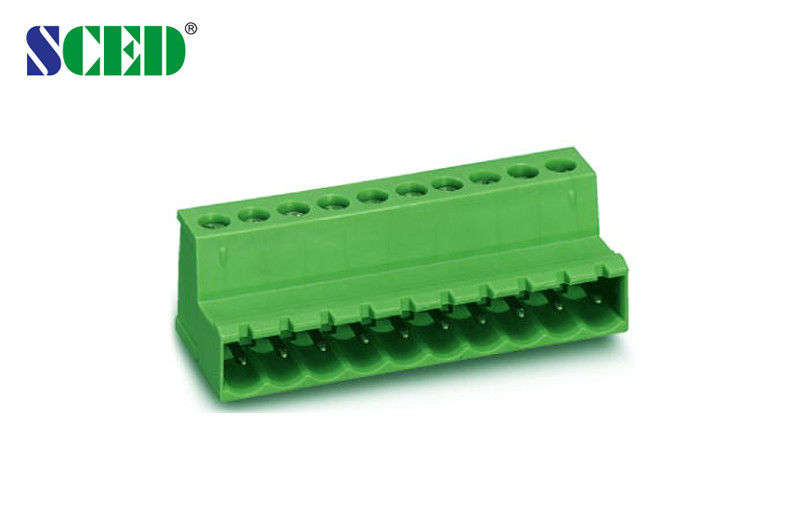 PCB 2-22 Poles Pluggable Terminal Block 5.08mm Pitch Female Parts 300V 18A