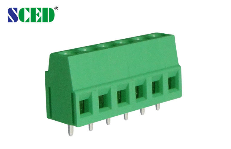 Single Deck 300V 10A PCB Terminal Block M3 2-24 Poles 5.08mm Pitch