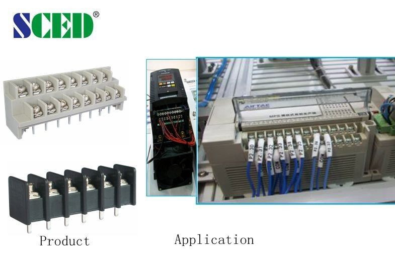 Single row barrier type terminal block 10.00mm 2-16 poles PBT for power switch