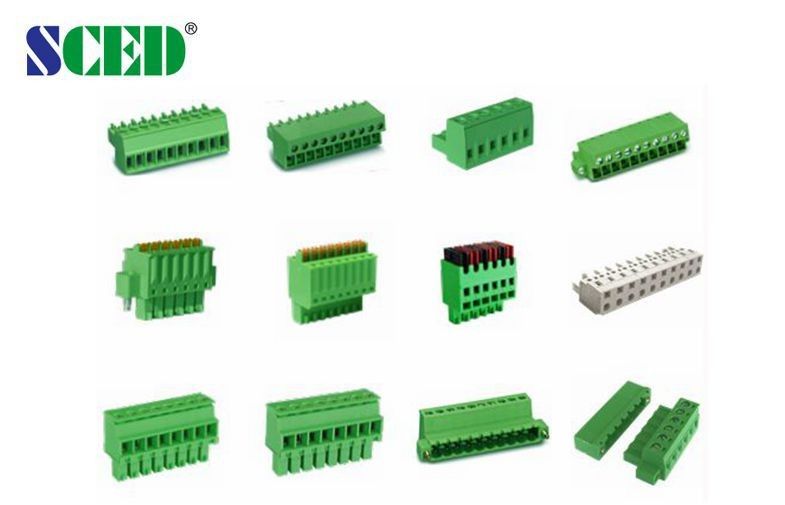 2-22 Number Of Contact Plug In Power Terminal Block Connector 3.81mm Female Terminal