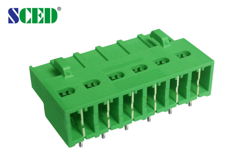 5.08mm Female Connector 300V Plug In Terminal Block Green Connector