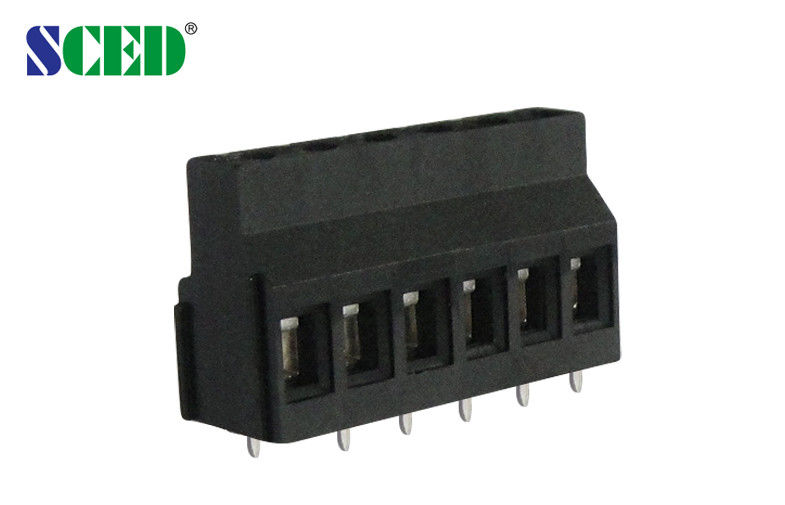 7.62mm Black PCB Terminal Block Connector For Rail Transportation UL CE