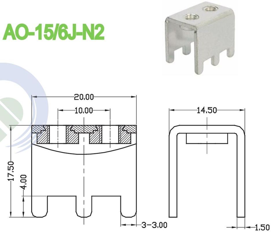 10 Lbf.in Torque Terminal Block Accessories for Building Automation Tin Plated Terminal Body Best Choice