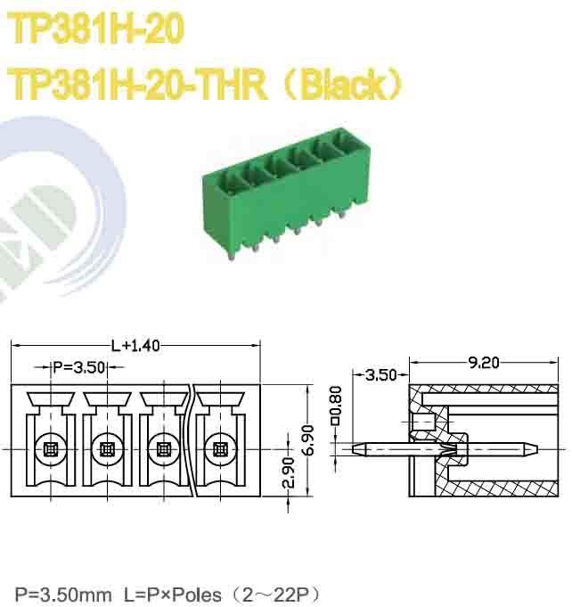 18A Current Rating Pluggable Terminal Block with PA66 Insulation and UL94 V-0 Certification