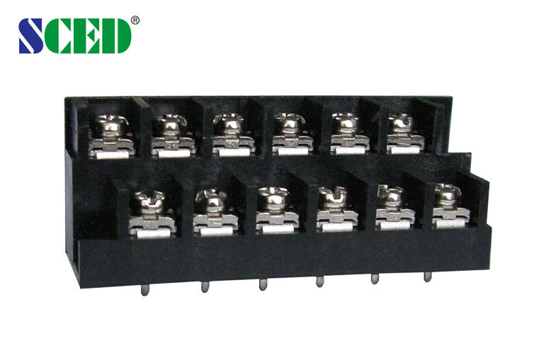Pitch 8.70mm 250V 15A 2 × 2 – 14 × 2P Barrier Terminal Blocks Power Terminal Blocks