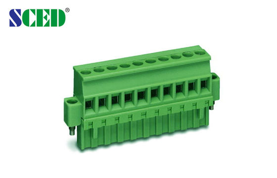 निकल प्लेटेड इलेक्ट्रिक टर्मिनल ब्लॉक फीमेल पार्ट्स PA66 ब्रास क्लैंप केज