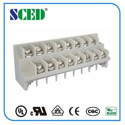 গ্রে পাওয়ার ব্যারিয়ার টার্মিনাল ব্লক PBT UL94-V0 পিচ 7.62mm 4-20 মেরু