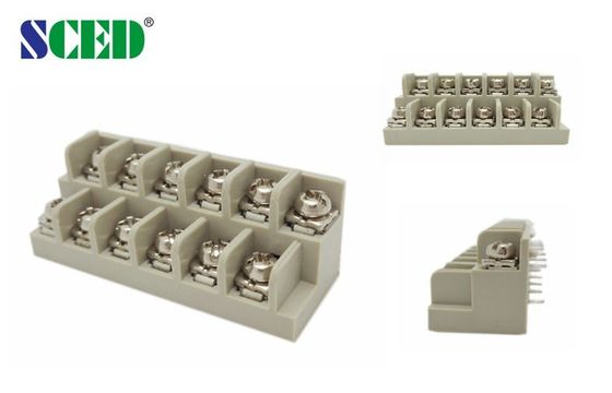 স্টিল / এম 3 স্ক্রু 7.62 মিমি স্ক্রু টার্মিনাল ব্লক পিন সহ 300V 15A