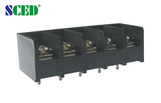 2-24 পোল স্পেসিং 9.52 মিমি ব্যারিয়ার টার্মিনাল ব্লক 300V 20A রাইট অ্যাঙ্গেল ওয়্যার ইনলেট