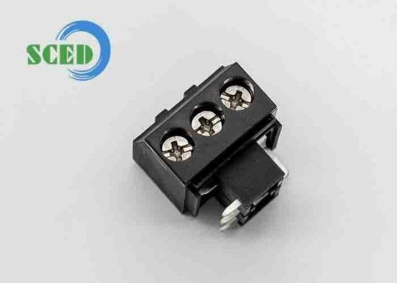 PA66 5.7মিমি পিতল 300V 10A M3 স্ক্রু টার্মিনাল ব্লক কানেক্টর 10 - 22 AWG
