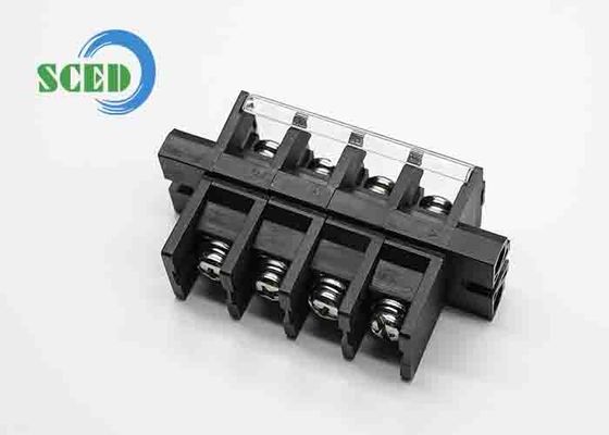 পিচ 13mm বৈদ্যুতিক সংযোগকারী ব্লক M5 PBT কালো প্যানেল মাউন্ট স্ক্রু টার্মিনাল সংযোগকারী