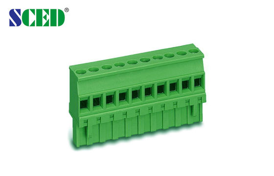 प्लग-इन टर्मिनल ब्लॉक पिच 5.08mm 300V 18A মহিলা 2P - 24P প্লাগ